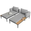 Merax Outdoor Patio Daybed, Lettino doppio con ripiani, Anteprima dell’immagine prodotto 13