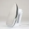 A white and silver iron is shown in a studio setting against a light gray and white background. Anteprima dell’immagine prodotto