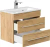 Badmöbel Waschplatz "Portus 600 SlimLine" 60 cm Eiche Gold Produktbild-Vorschau 4