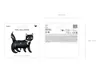 Folienballon schwarze Katze 81x80cm Schwarz Produktbild-Vorschau 4