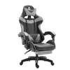 Schwarz-Grau Gaming-Stuhl Ergonomischer Gamer Produktbild-Vorschau 1