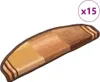 vidaXL Samolepiace rohože na schody 15 ks. Hnedé 65x21x4 cm Náhľad obrázku produktu 8
