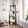 Mondeer Bücherregale Standregal Leiterregal Eckregal mit 4 Produktbild-Vorschau 1