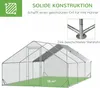 PawHut kurník s výběhem XXL se stínicí střechou, ocelový, 3 Náhled obrázku produktu 6