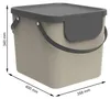 Rotho Mülltrennsystem 40L Albula - Mülleimer 40,0 x 35,8 x Produktbild-Vorschau 4