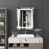Puluomis armoire de toilette salle de bain extractible Voir les images du produit 2