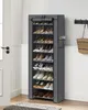 SONGMICS Botník 10 úrovní Regál na boty 160x58x28 cm šedý Náhled obrázku produktu 1