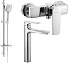 Mexen Lynx DQ62 Brausegarnitur, Chrom - 745914DQ62-00 Produktbild-Vorschau 1