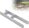 Lospitch 4x H-Anker Pfostentraeger Pfosten 121MM Zaeune Produktbild-Vorschau 1
