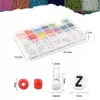 Perlen Set Buchstaben Diy Schmuck Bastelset Organizer Box Produktbild-Vorschau 2