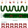 XINZI Weihnachtsgirlande 10m, Tannengirlande mit roten Produktbild-Vorschau 2
