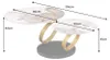 riess-ambiente Couchtisch DANCING RINGS weiß braun gold Produktbild-Vorschau 2