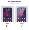 Two smartphone screens displaying a privacy screen protector feature. Produktbild-Vorschau