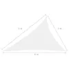 Parasole a Vela Oxford Triangolare 3x4x5 m Bianco Anteprima dell’immagine prodotto 6