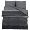 vidaXL Bettwäsche-Set Dunkelgrau 200x200 cm Baumwolle Produktbild-Vorschau 1