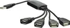 Akyga adaptér Hub USB 2.0 4-port/ABS/cerná/15cm Náhled obrázku produktu 1