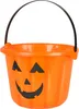 Seau à citrouille Halloween orange-noir - taille unique Voir les images du produit 1