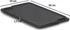 A black cast iron grill plate with dimensions indicated by lines and text. Náhľad obrázku produktu