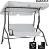 Balancelle de Jardin Hollywood Gris 140x112x150 cm Voir les images du produit 3
