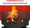 Outdoor Feuerkorb Garten-Kamin mit Funkenschutz Produktbild-Vorschau 4