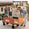 SUNULA Bollerwagen Faltbar mit Erweiterbarer Heckklappe – Produktbild-Vorschau 2