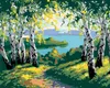 Diamondi - Diamond painting - HERBSTLICHE WALDLANDSCHAFT Produktbild-Vorschau 1