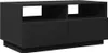 Tavolino con luci LED nero 90x49x40 cm Anteprima dell’immagine prodotto 3