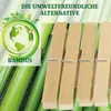 Wäscheklammer aus Bambus ( 6cm ), 96 Stück, Bambusklammer Produktbild-Vorschau 3