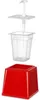 HENDI Distributeur de savon à pompe, 2.5L, Rouge, Voir les images du produit 4