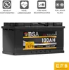 BSA EFB Batterie 100Ah 12V Start Stop Batterie Autobatterie Produktbild-Vorschau 2