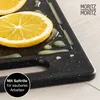 Moritz & Moritz 2tlg Kunststoffbrett Granit mit Saftrille Produktbild-Vorschau 6