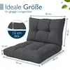 Beautissu loungeset kussens voor buiten, grafietgrijs, Productafbeelding-voorbeeld 3