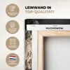 MuchoWow® - Leinwandbilder - Frau - Gold - Schwarz - Farbe Produktbild-Vorschau 3