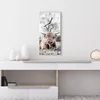 DEQORI Glasuhr 30x60 cm Zahlen 'Ruhendes Hochland' Wanduhr Produktbild-Vorschau 3