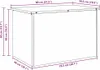 vidaXL Coffre de rangement d'extérieur anthracite 80 x 50,5 Voir les images du produit 7