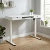 Białe biurko elektryczne z regulacją wysokości 140x60 cm z Podgląd zdjęcia produktu 4