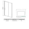 SONNI doccia porta scorrevole in vetro trasparente Anteprima dell’immagine prodotto 10