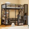 Wielofunkcyjne łóżko loftowe Sweiko 90 x 200 cm, metalowe Podgląd zdjęcia produktu 2