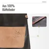 ALPHA Büffel Leder Grillschürze BBQ Kochschürze Produktbild-Vorschau 3