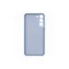 A blue silicone phone case is shown from the back against a white background. Voir les images du produit