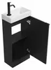 Badplaats Gäste-WC Möbel Orion 40 x 22 cm – Matt Schwarz – Produktbild-Vorschau 3