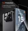 A product advertisement showing a phone screen protector and camera lens protector for a Xiaomi 15 phone. Produktbild-Vorschau