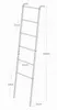 CALICOSY - Handdoekrek met 6 staven - H160 cm Productafbeelding-voorbeeld 9