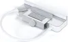 A silver Satechi USB-C clamp hub for an iMac is shown against a white background. Produktbild-Vorschau