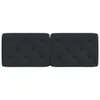 The Living Store Kopfteil-Kissen Schwarz 120 cm Samt Produktbild-Vorschau 6