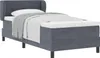 Boxspringbett mit Kopfteil Dunkelgrau 100 x 200 cm Samt Produktbild-Vorschau 1