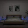 A bedroom scene with a bed and two nightstands. Produktbild-Vorschau