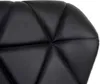 A close-up view of the diamond-stitched pattern on a black faux leather surface, likely a chair or stool. Anteprima dell’immagine prodotto