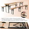 Faltbare Bierzeltgarnitur 220cm,3-teilig:1 Klapptisch+2 Produktbild-Vorschau 4
