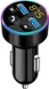 Auto FM Transmitter, Bluetooth 5.0 Autoradio Audio Adapter Produktbild-Vorschau 1